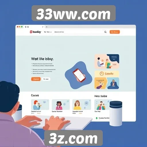 Evolução do design do site 33ww.com