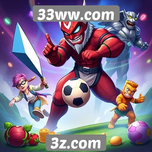 Diversidade de jogos disponíveis no 33ww.com